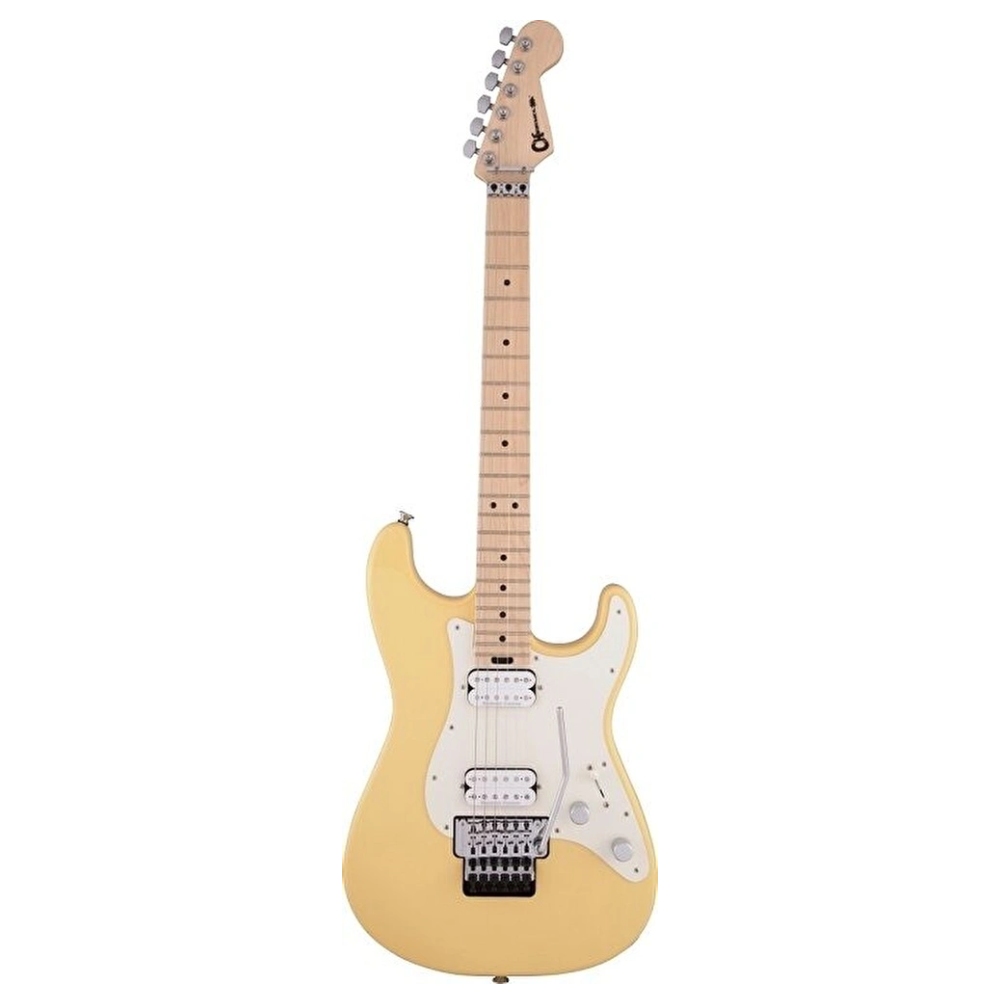 Charvel Pro Mod So-Cal Style 1 HH Floyd Rose Akçaağaç Klavye Vintage White Elektro Gitar