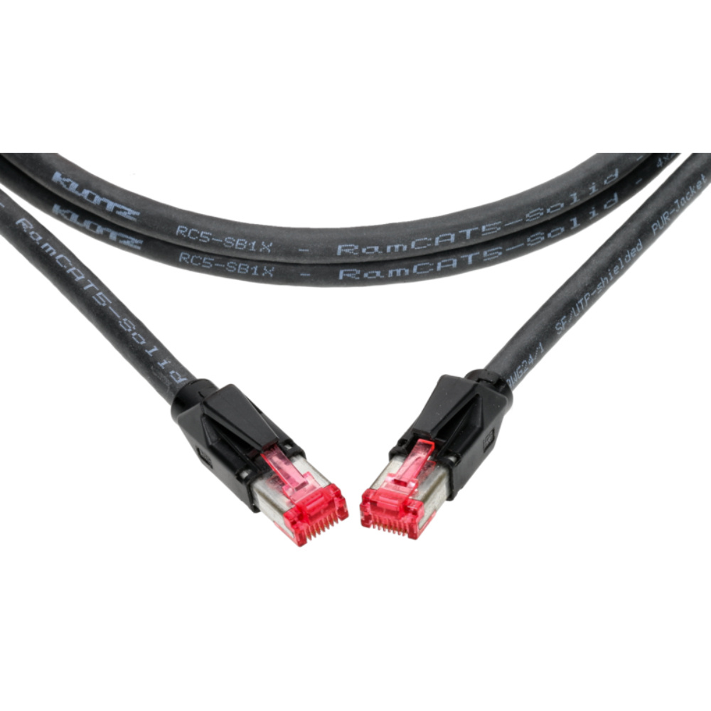 Klotz RamCAT Çift Ekranlamalı AWG24 İletkenli RJ45 Network Kablosu 1m