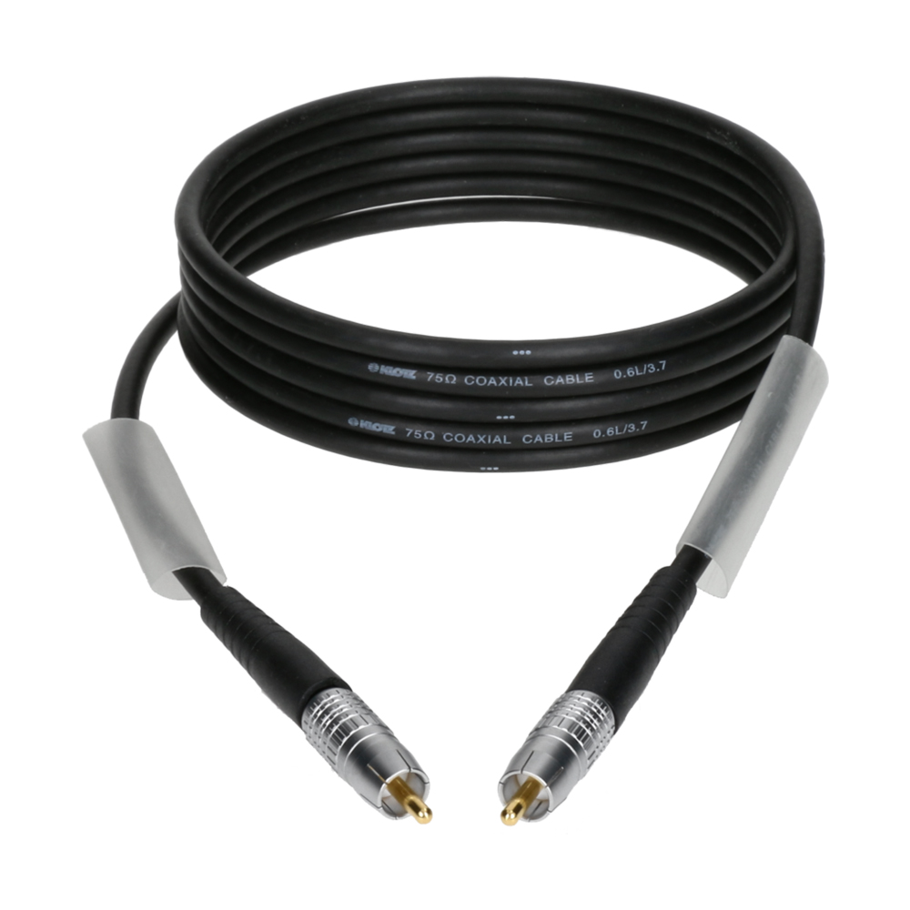 Klotz Pro Dijital Lead D7 75 Ohm RCA SPDIF / Video Coaxial Siyah 1mt Ses Kablosu