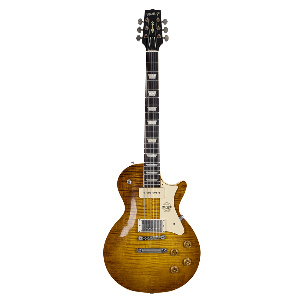 HERITAGE Custom Shop Build 1367 H-150 P90 Neck w/Case Dirty Lemon Burst Artisan Aged Elektro Gitar
