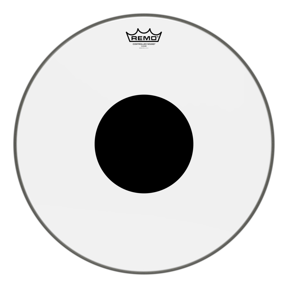 REMO CS-0318-10- Controlled Sound® Şeffaf Top Black Dot™ 18