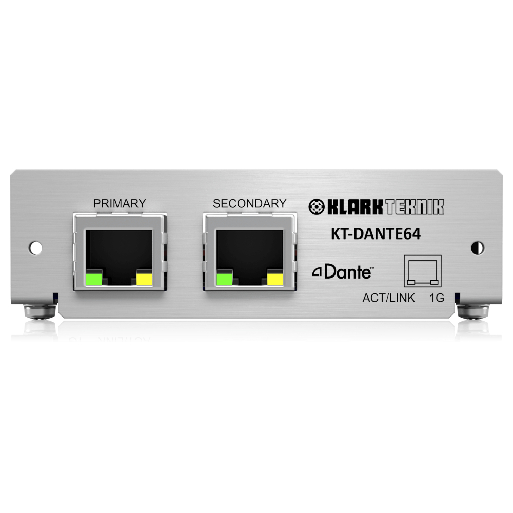 KLARK TEKNIK KT-DANTE64 Audinate Dante Network Modül