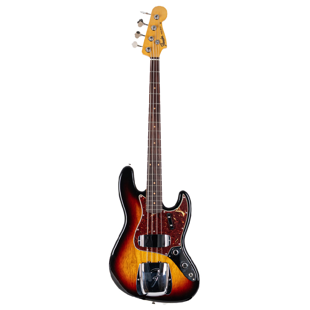 Fender Custom Shop 1961 Jazz Bass NOS Bleached 3 Ton Sunburst Bas Gitar