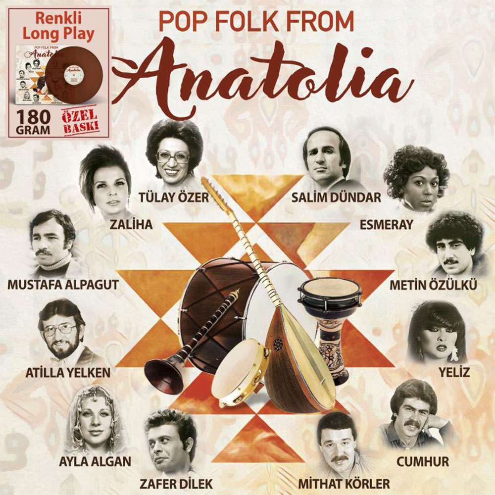 Çeşitli Sanatçılar - Pop Folk From Anatolia (Renkli Plak)