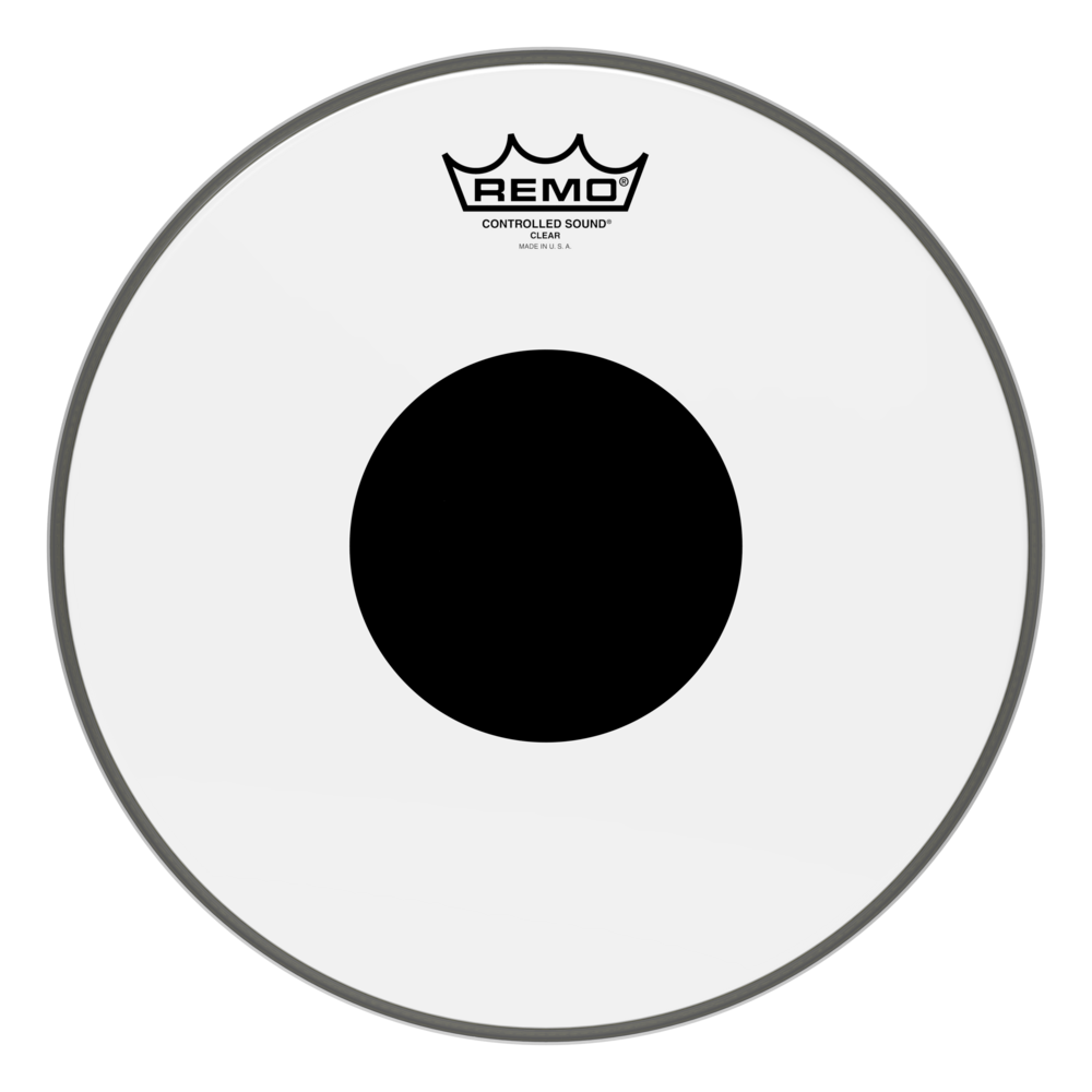 REMO CS-0312-10- Controlled Sound® Şeffaf Top Black Dot™ 12