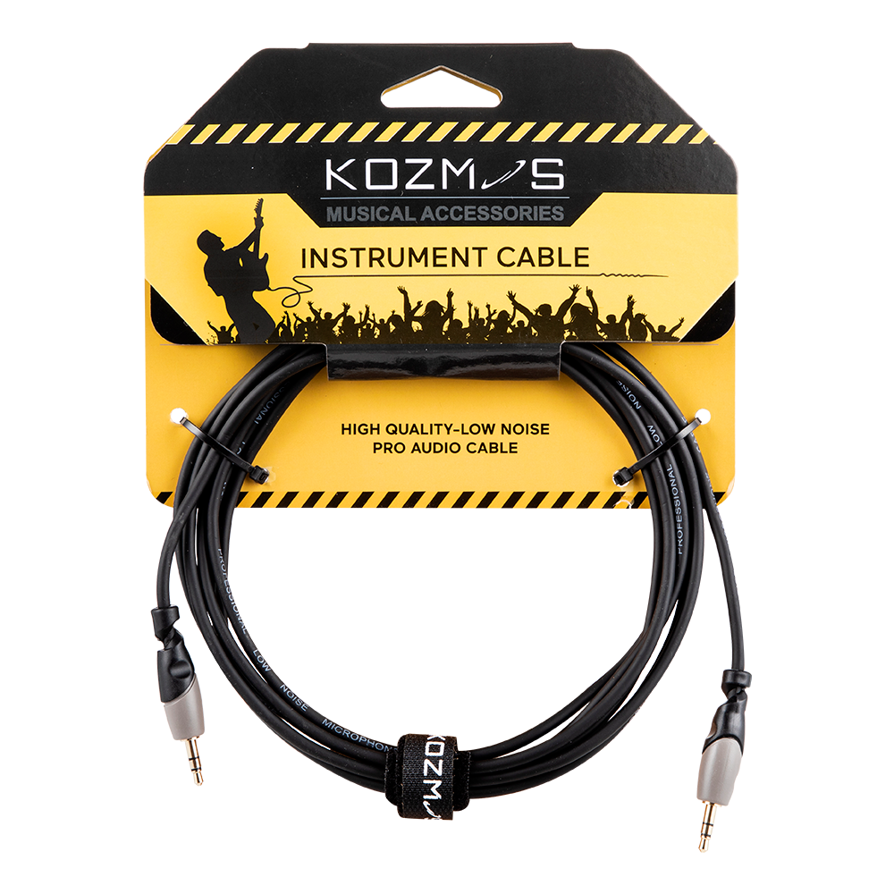 Kozmos KCL-160-3M 3,5mm Siyah/Gri Stereo 3mt Kablo