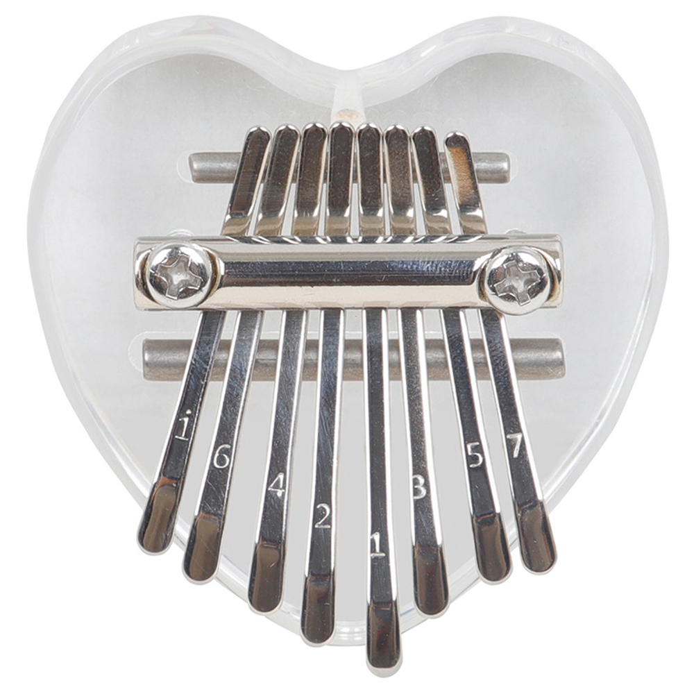 YOGIXO Mini Kalimba 8 Notalı - Akrilik Kalp