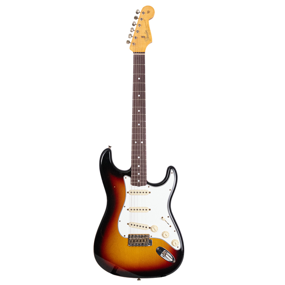 Fender Custom Shop 1961 Stratocaster Heavy Relic Black Super Faded Aged 3 Ton Sunburst Elektro Gitar