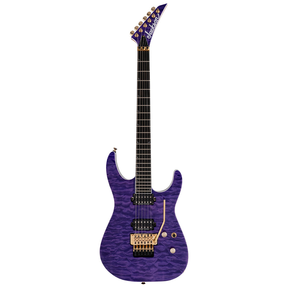 Jackson Pro Serisi Soloist SL2Q MAH Abanoz Klavye Trans Purple Elektro Gitar