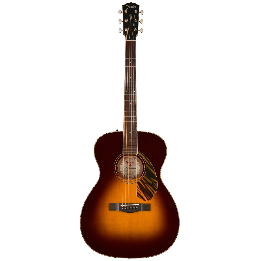 Fender PO-220E Paramount Orchestra Ovangkol Klavye 3-Tone Vintage Sunburst Elektro Akustik Gitar
