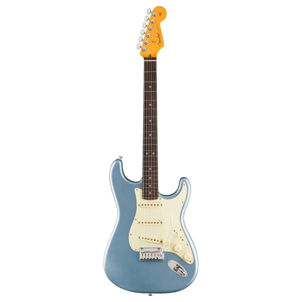 Fender American Ultra Luxe Vintage 60s Stratocaster Gülağacı Klavye Ice Blue Metallic Elektro Gitar