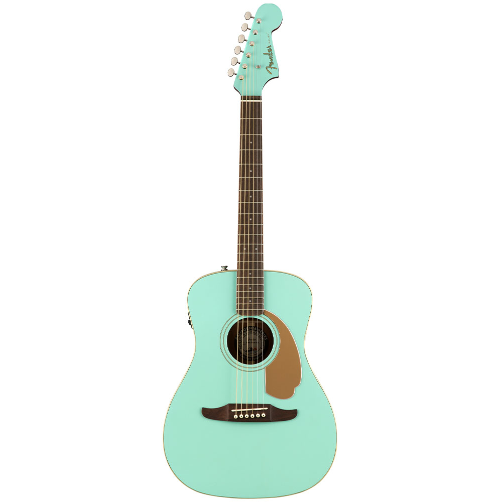 Fender Malibu Player Ceviz Klavye Aqua Splash Elektro Akustik Gitar