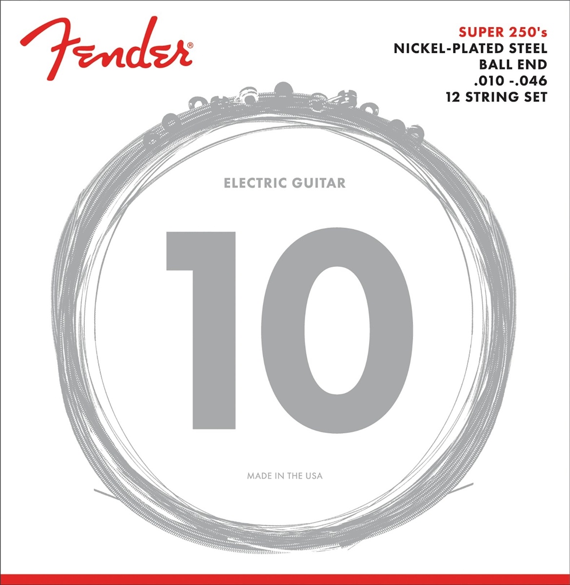 Fender Electric XII Strings Nickel Plated Steel 10-46 12 Tel Elektro Gitar Teli