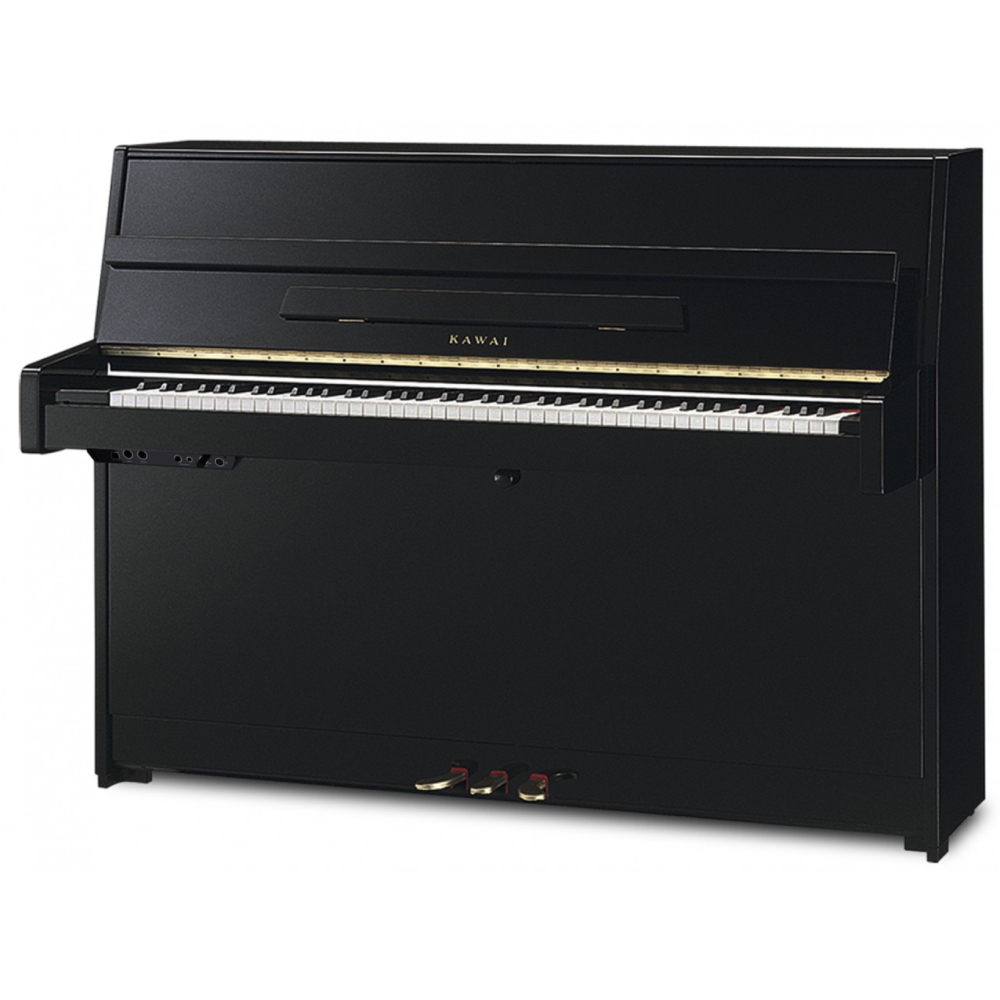 KAWAI K-15E ATX3L M/PEP Parlak Siyah 110 CM  Silent Duvar Piyanosu