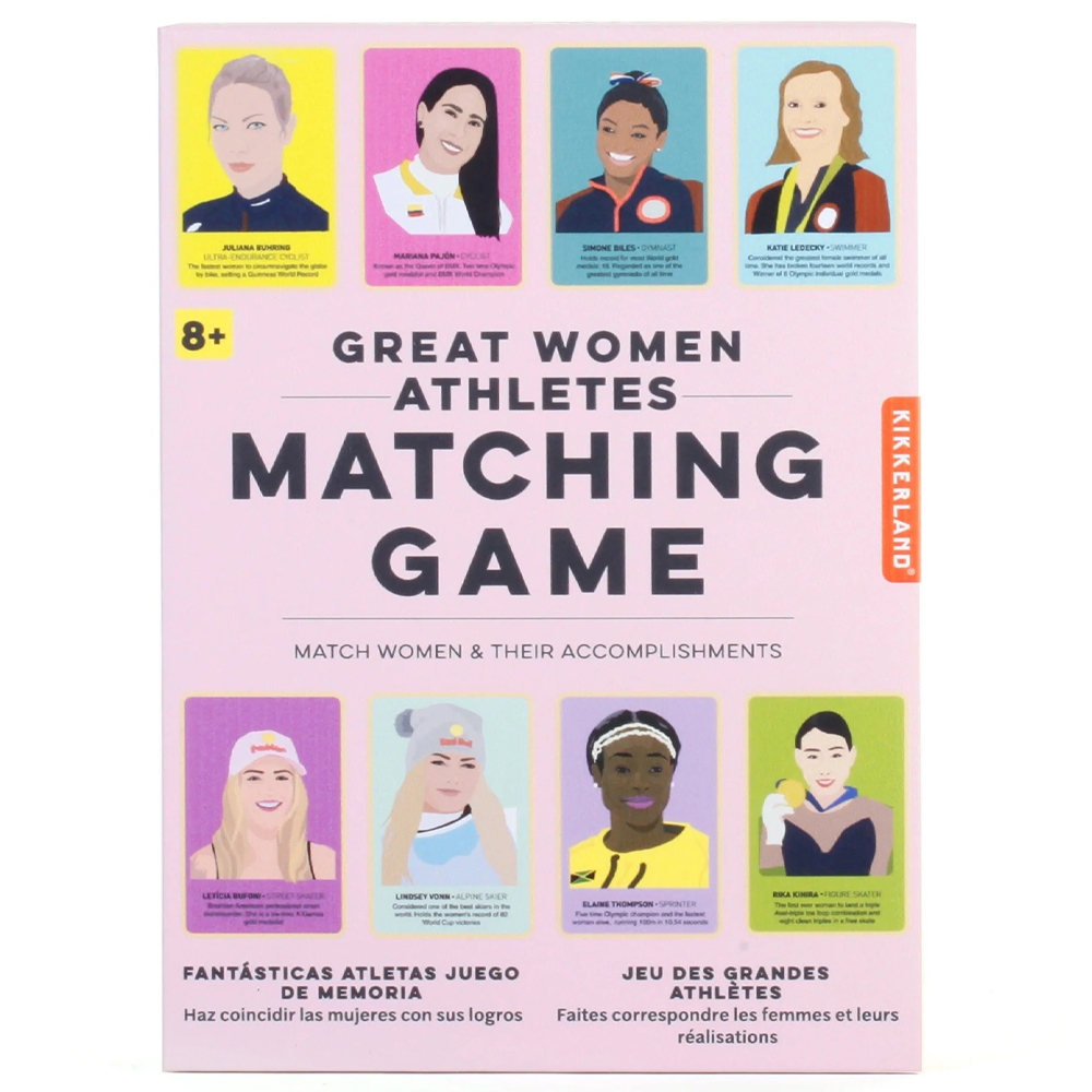 KIKKERLAND Matching Game Kadın Sporcular Hafıza Kart Oyunu