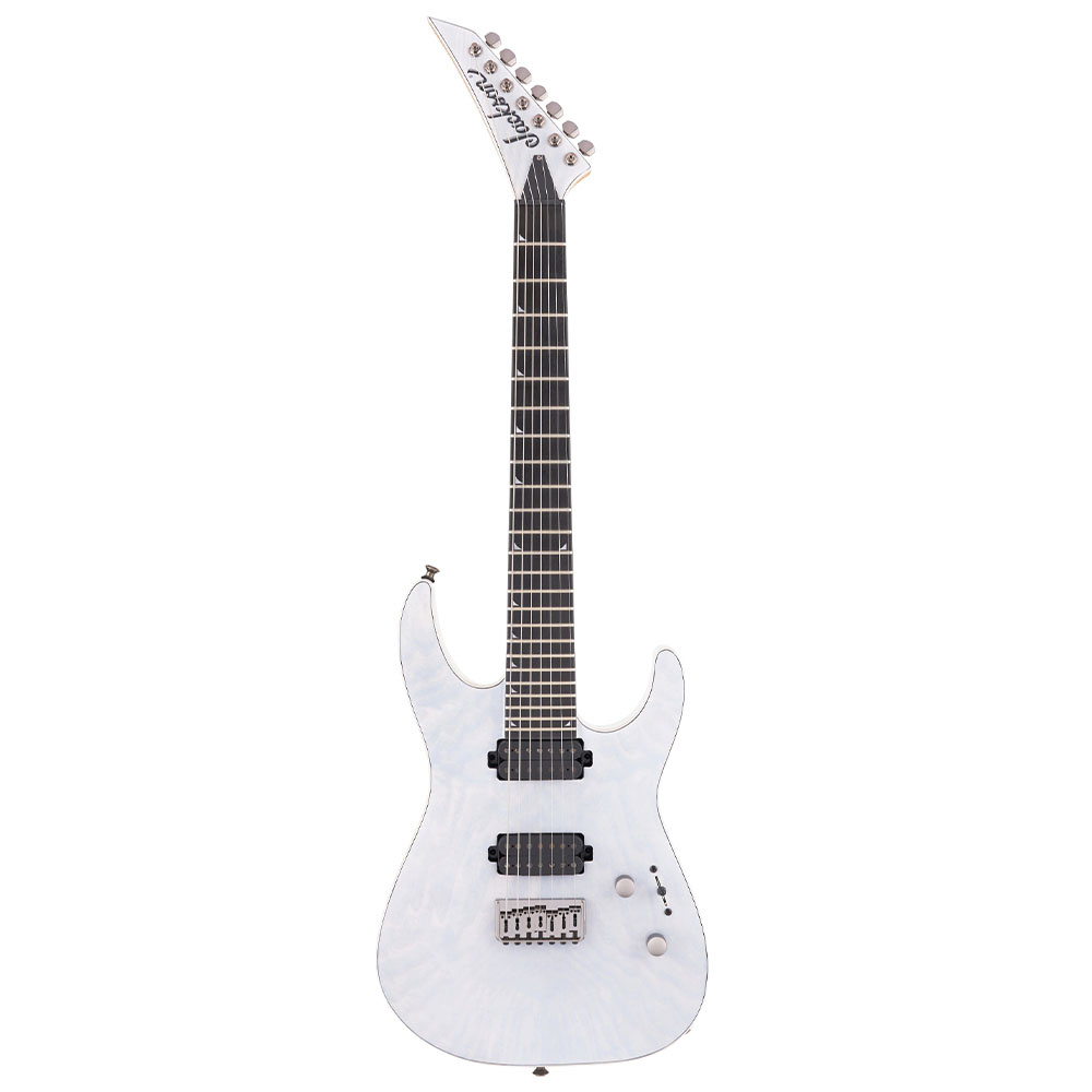 Jackson Pro Soloist SL7A MAH HT Abanoz Klavye Unicorn White 7 Telli Elektro Gitar