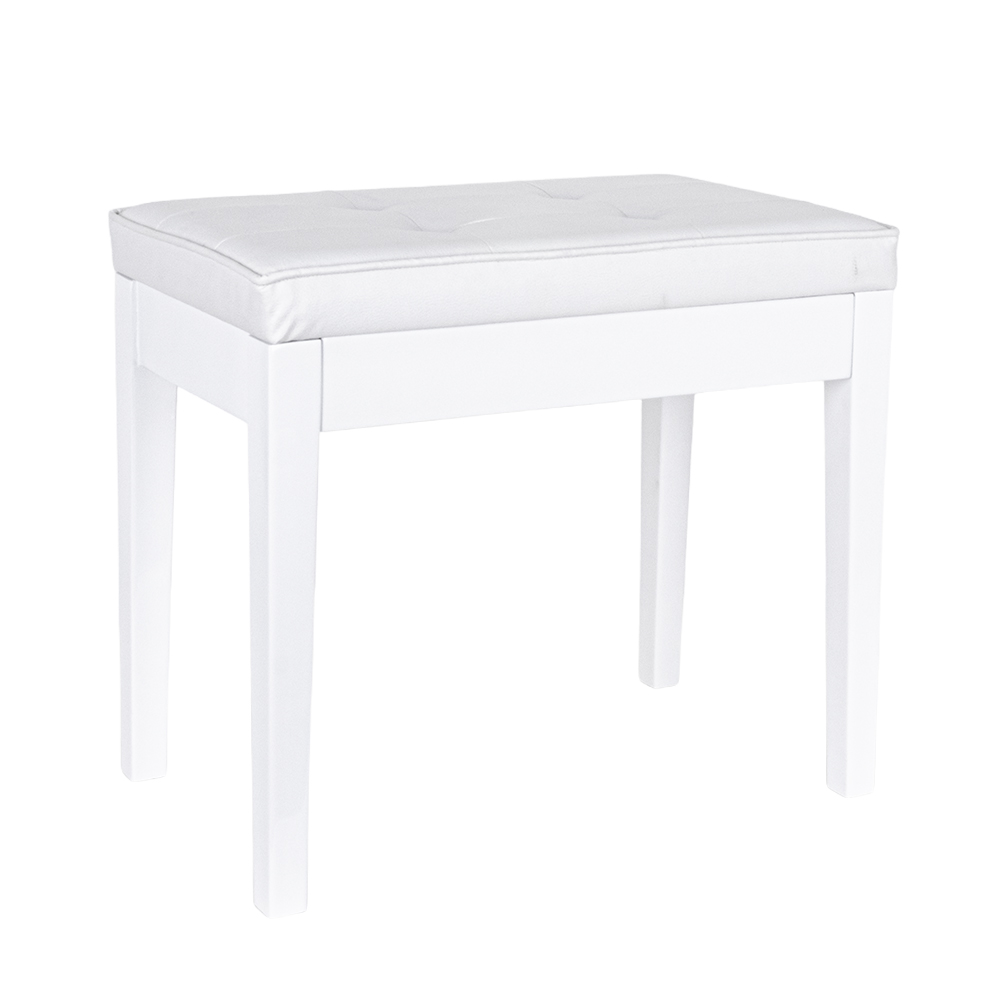 KOZMOS KPB-014-WHP Parlak Beyaz Piyano Taburesi