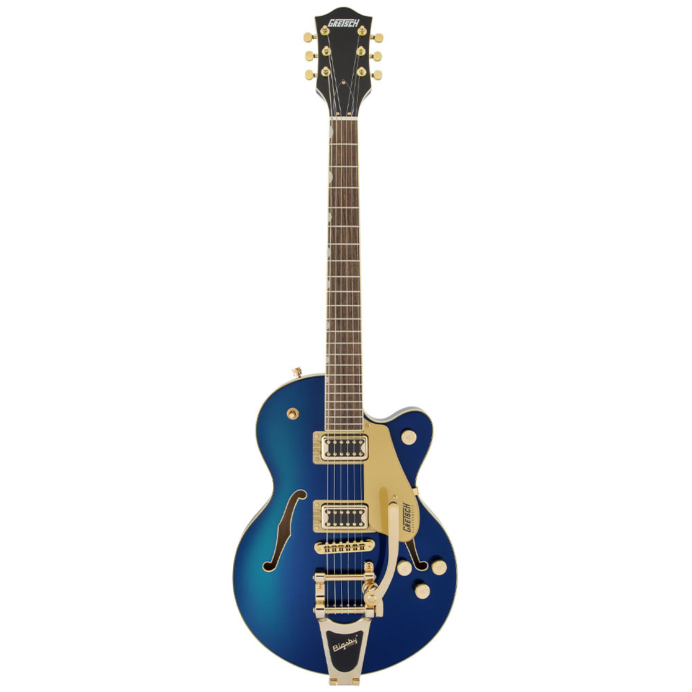 Gretsch G5655TG Electromatic Center Block Jr. Single-Cut with Bigsby and Gold Hardware Laurel Klavye Azure Metallic Elektro Gitar