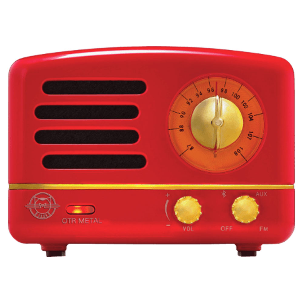 MUZEN OTR Metal - Red Type-C (Taşınabilir FM Radyolu Bluetooth Hoparlör)