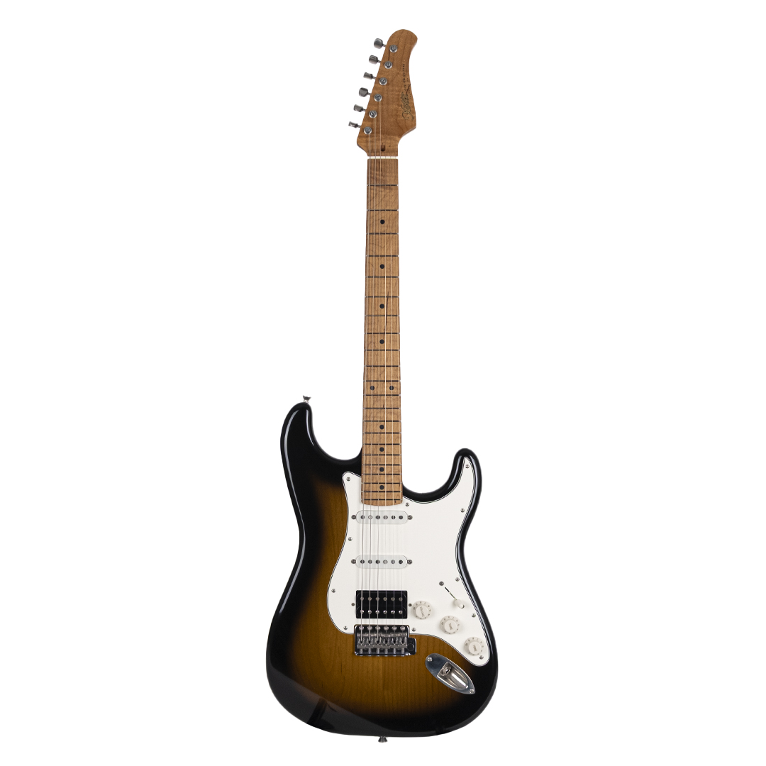 Xotic California Classic XSCPRO-2/3378 Roasted Flame Akçaağaç Sap 2 Tone Burst Elektro Gitar