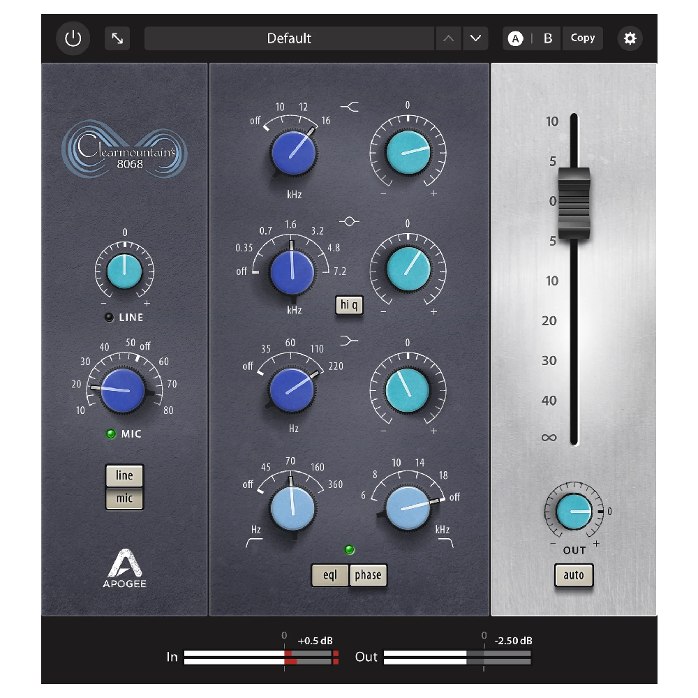 APOGEE Clearmountain's 8068 Analog EQ Plugin