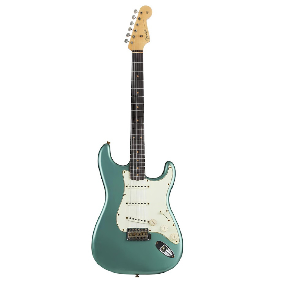 Fender Custom Shop S20 Limited Edition 1960 Stratocaster Journeyman Relic Faded Aged Sherwood Green Metallic Elektro Gitar