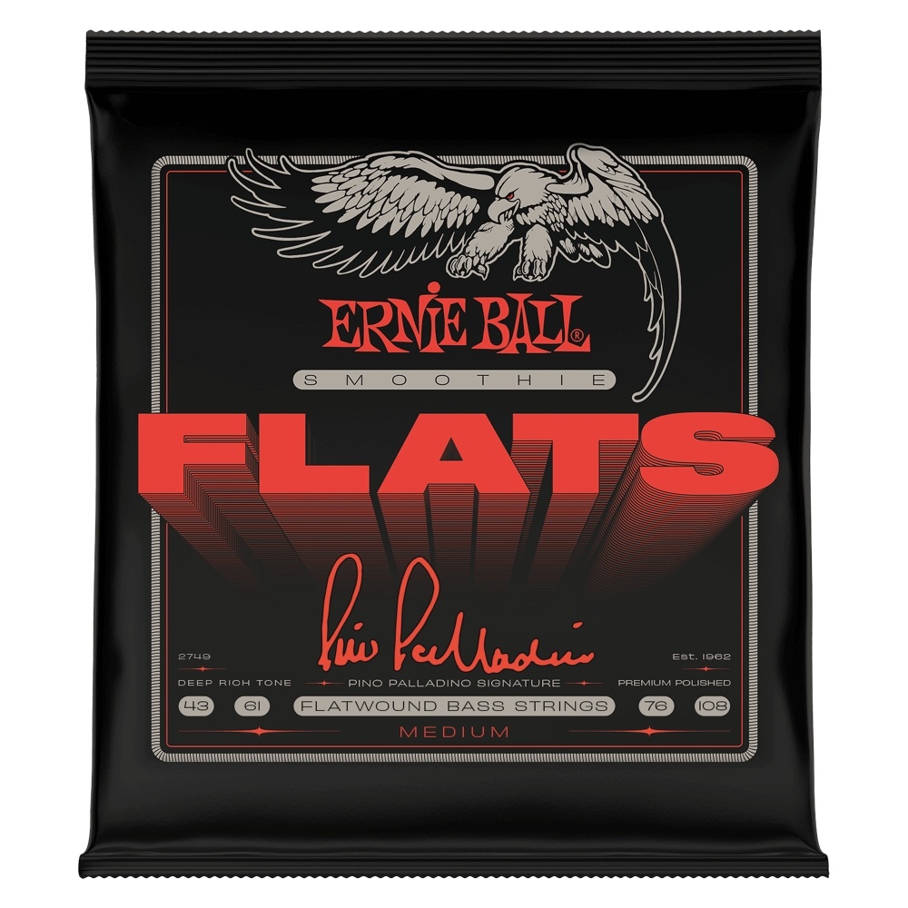 Ernie Ball Medium Pino Palladino Smoothie Flats  43-108  Bas Gitar Teli