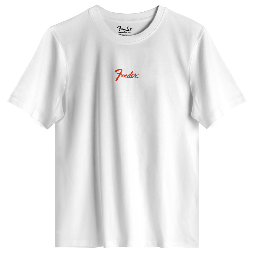 FENDER® Stratocaster Beyaz T-Shirt