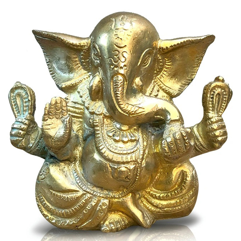 YOGIXO Ganesha Bakır Alışım Heykeli (11cm/1,1kg)