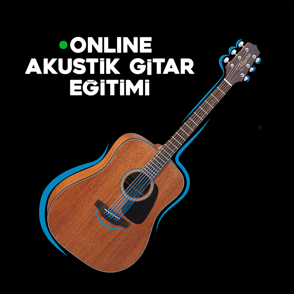 Uzaktan Birebir Online Akustik Gitar Eğitimi (1 Aylık 4 Ders Eğitim Paketi)
