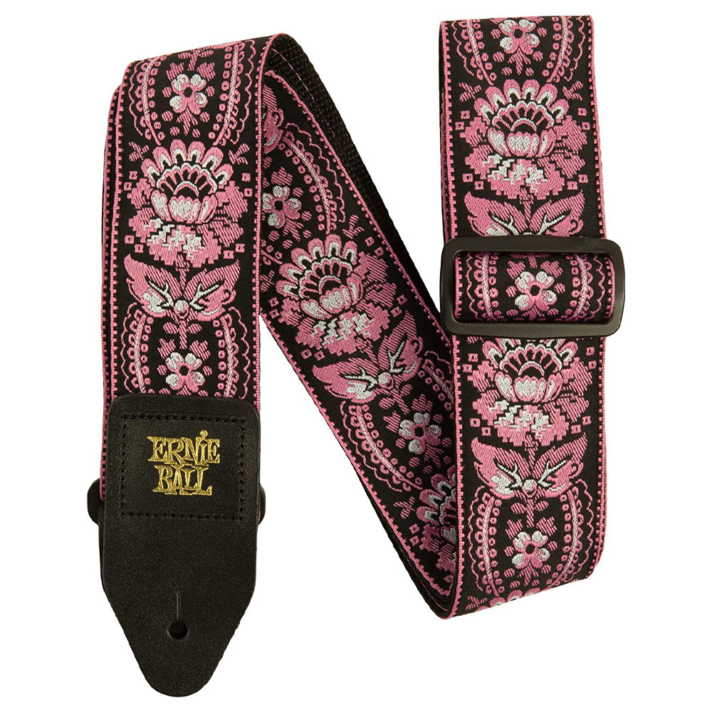 Ernie Ball P05347 Pembe Desenli Gitar Askısı