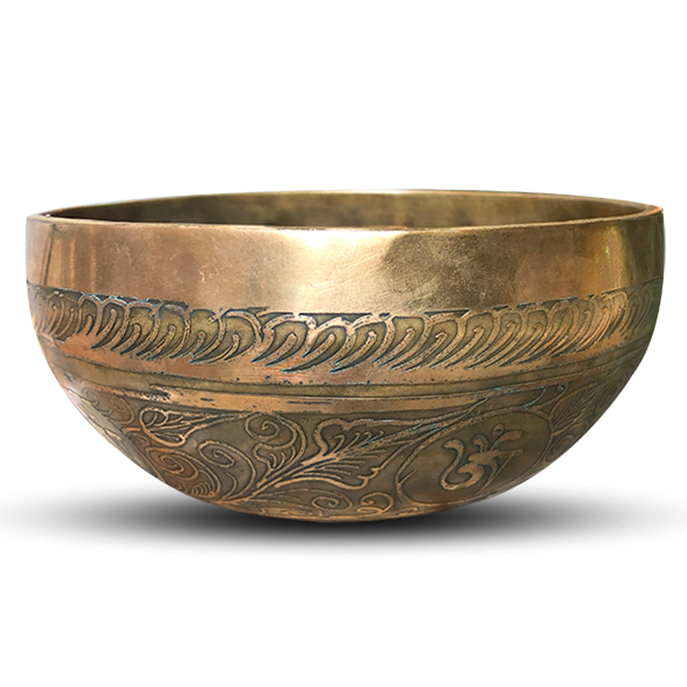 YOGIXO El Yapımı İşlemeli Tibet Kasesi 16 cm