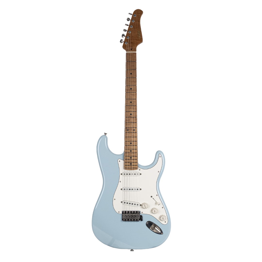 Xotic California Classic XSCPRO-1/3390 Roasted Flame Akçaağaç Sap Sonic Blue Elektro Gitar