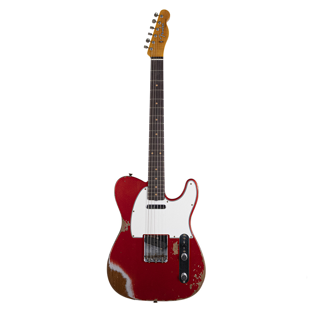 Fender Custom Shop 1961 Telecaster Heavy Relic Gülağacı Klavye Faded Aged Candy Apple Red Elektro Gitar