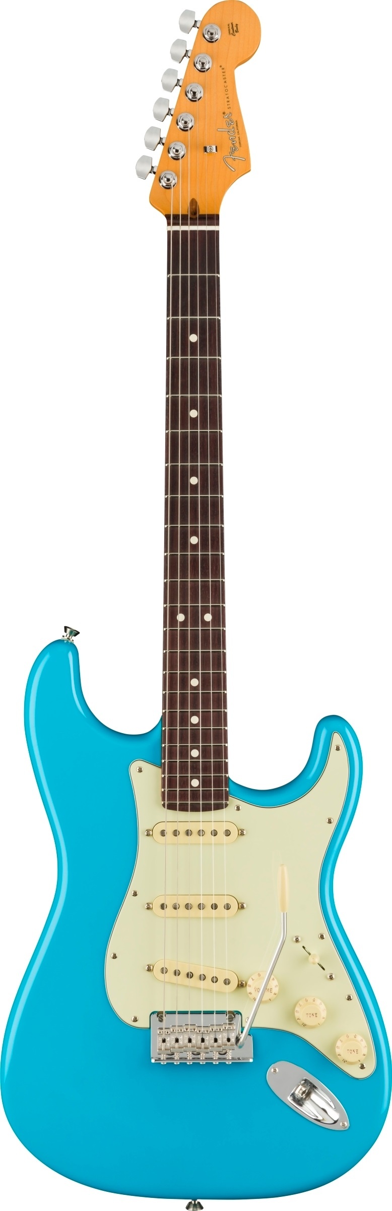 Fender American Professional II Stratocaster Gülağacı Klavye Miami Blue Elektro Gitar