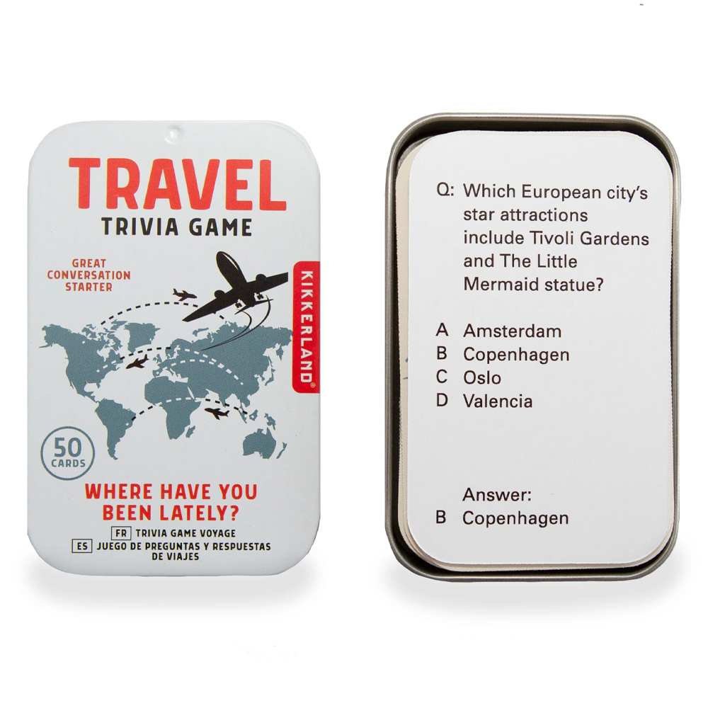 KIKKERLAND Trivia Game İngilizce Seyahat Bilgi Yarışması Oyunu