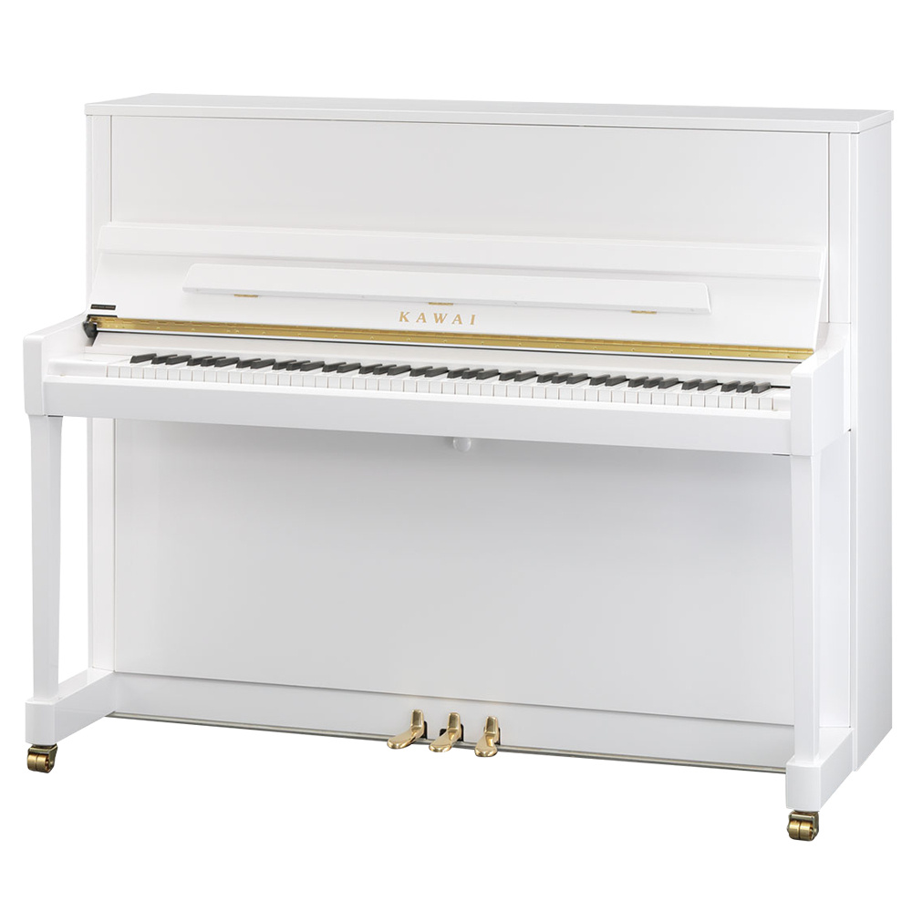 KAWAI K-300 WH/P Parlak Beyaz 122 CM Duvar Piyanosu - Japon Üretimi