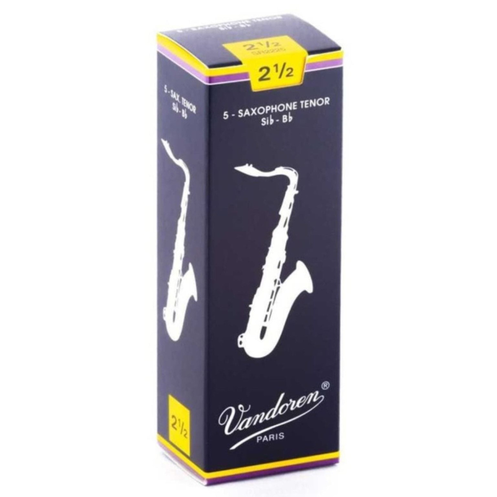 VANDOREN SR2225 / 2,5 Numara Tenor Saksafon Kamışı - 5'li Kutu