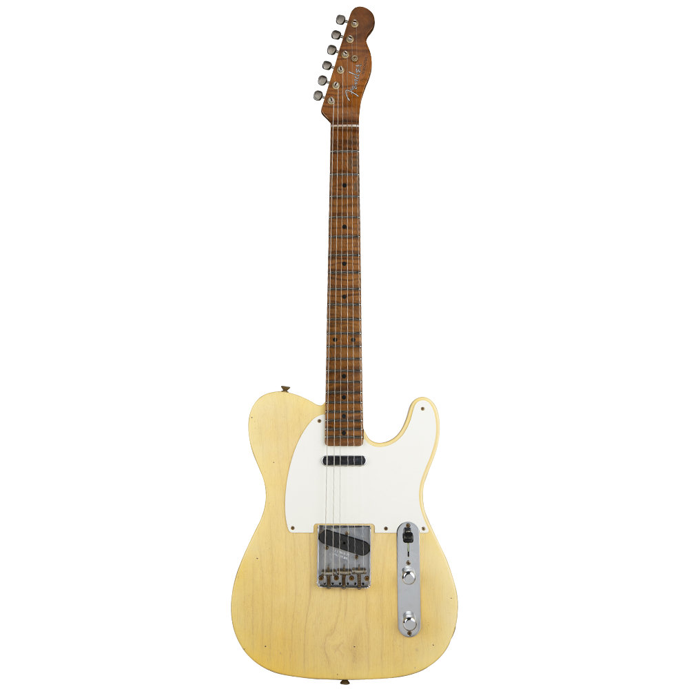Fender Custom Shop S20 Limited Edition 1955 Telecaster Journeyman Relic Super Faded Nocaster Blonde Elektro Gitar