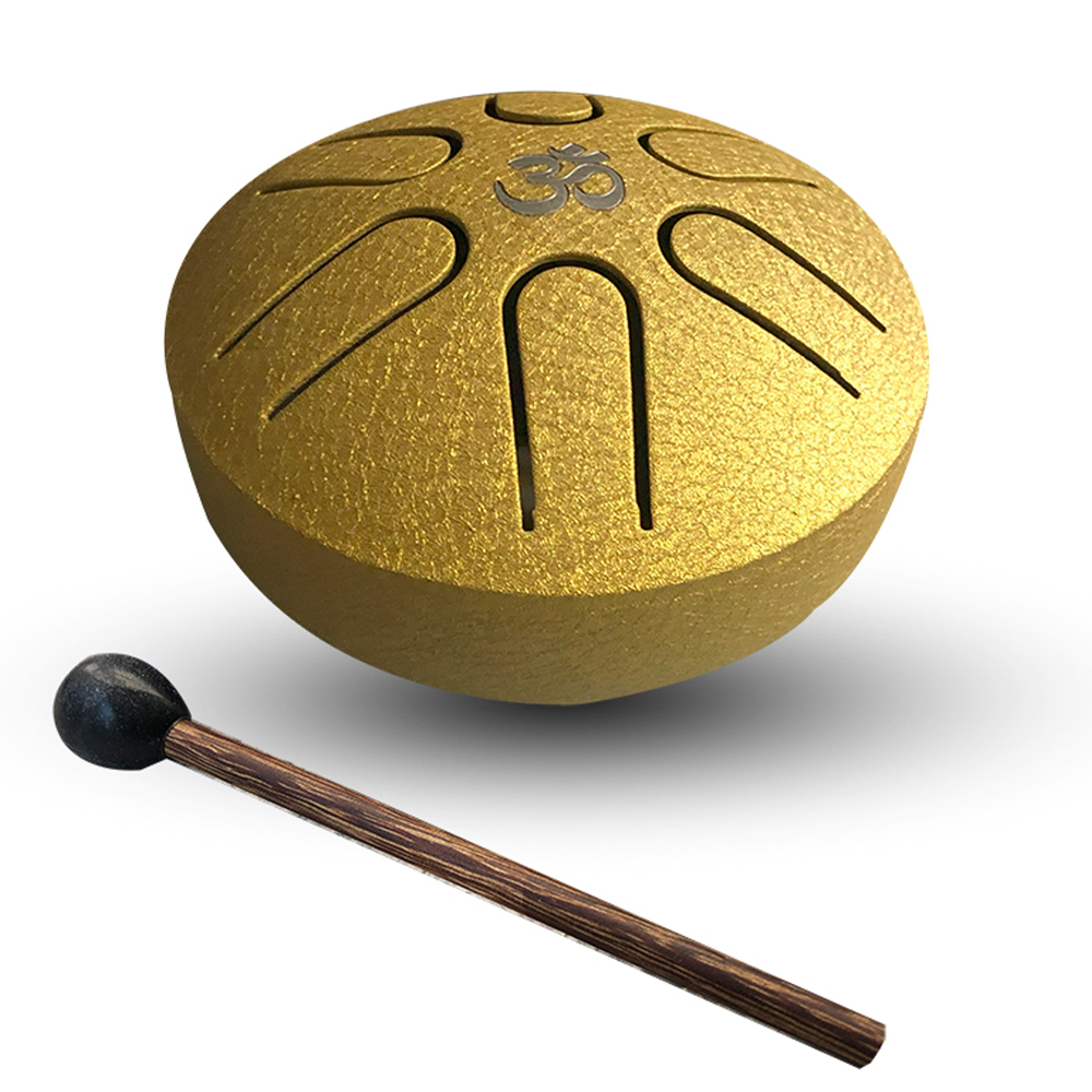 YOGIXO Tongue Drum Mini 6 Notalı 3″ Altın