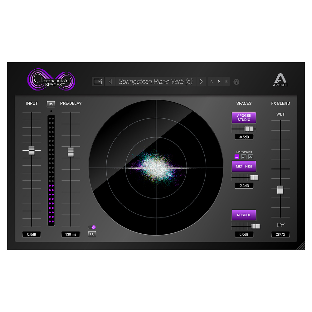 APOGEE Clearmountain's Spaces Reverb Plugin