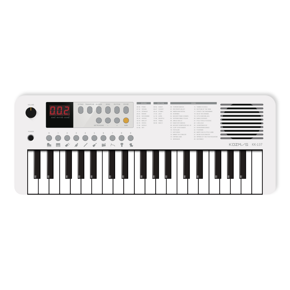 KOZMOS KK-137-WH 37 Tuşlu Mini Org (Beyaz)