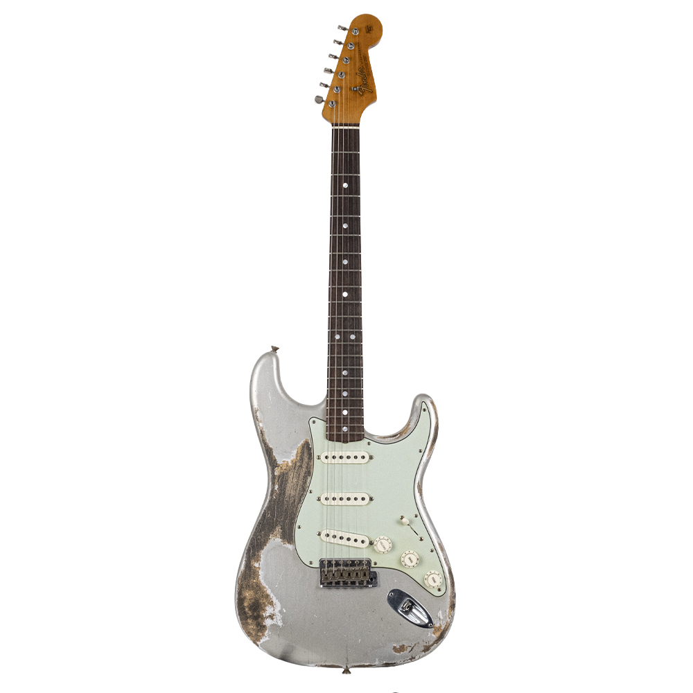 Fender Custom Shop W19 Masterbuilt Greg Fessler 1964 Stratocaster Relic Gülağacı Klavye Inca Silver Elektro Gitar