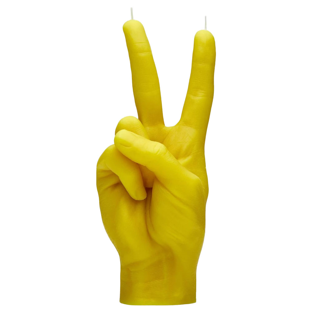 CANDLE HAND Peace Mum Sarı