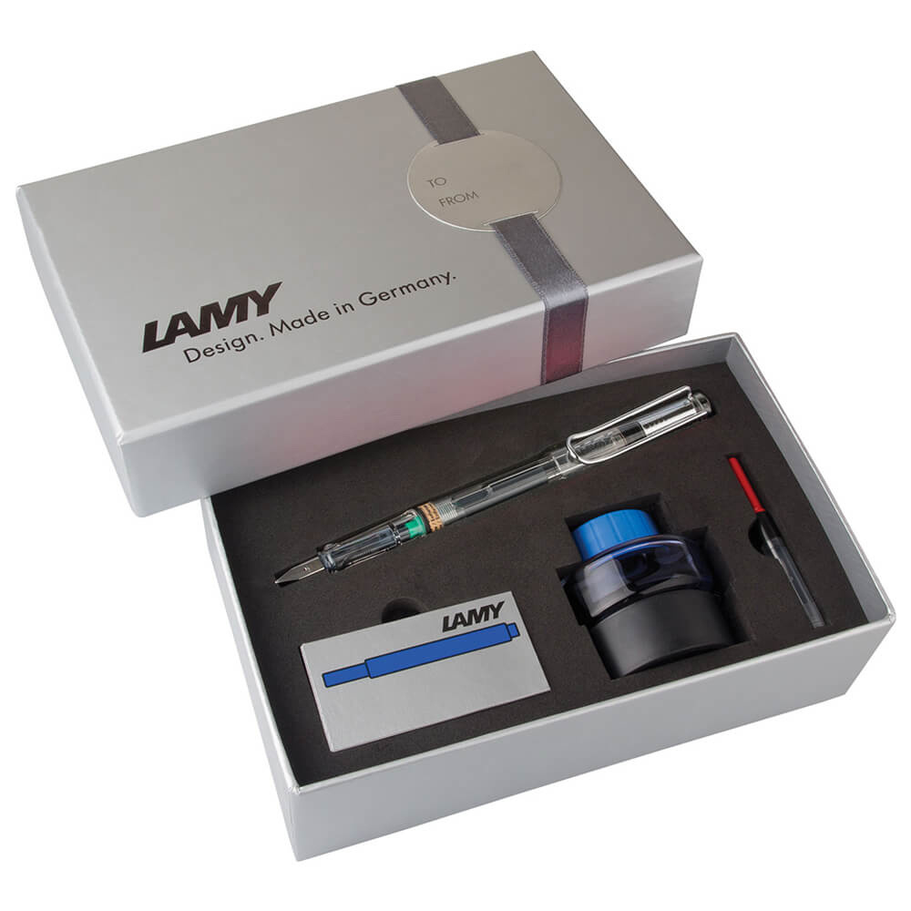 LAMY Set Vista Dolma Kalem Seti M G.Kutu Şeffaf