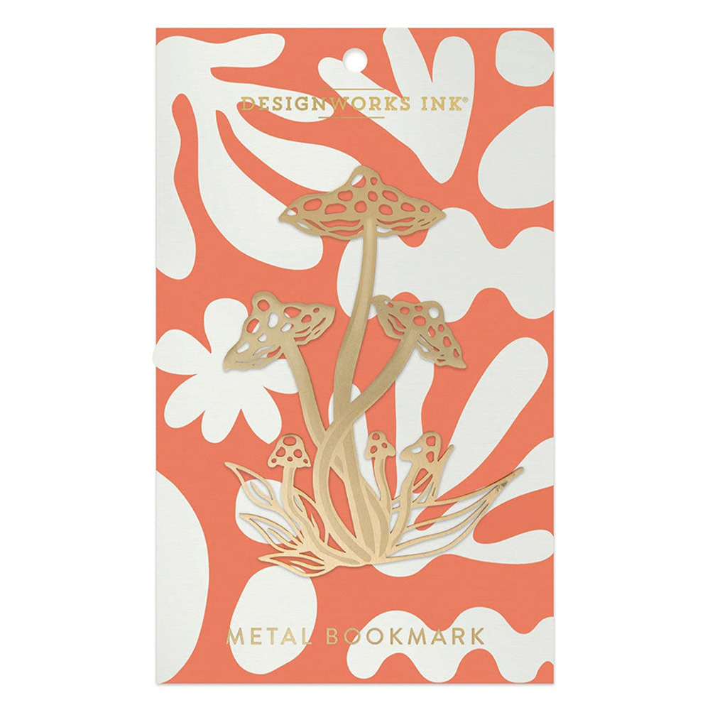 DESIGNWORKS INK Metal Kitap Ayracı 14 cm Mushroom