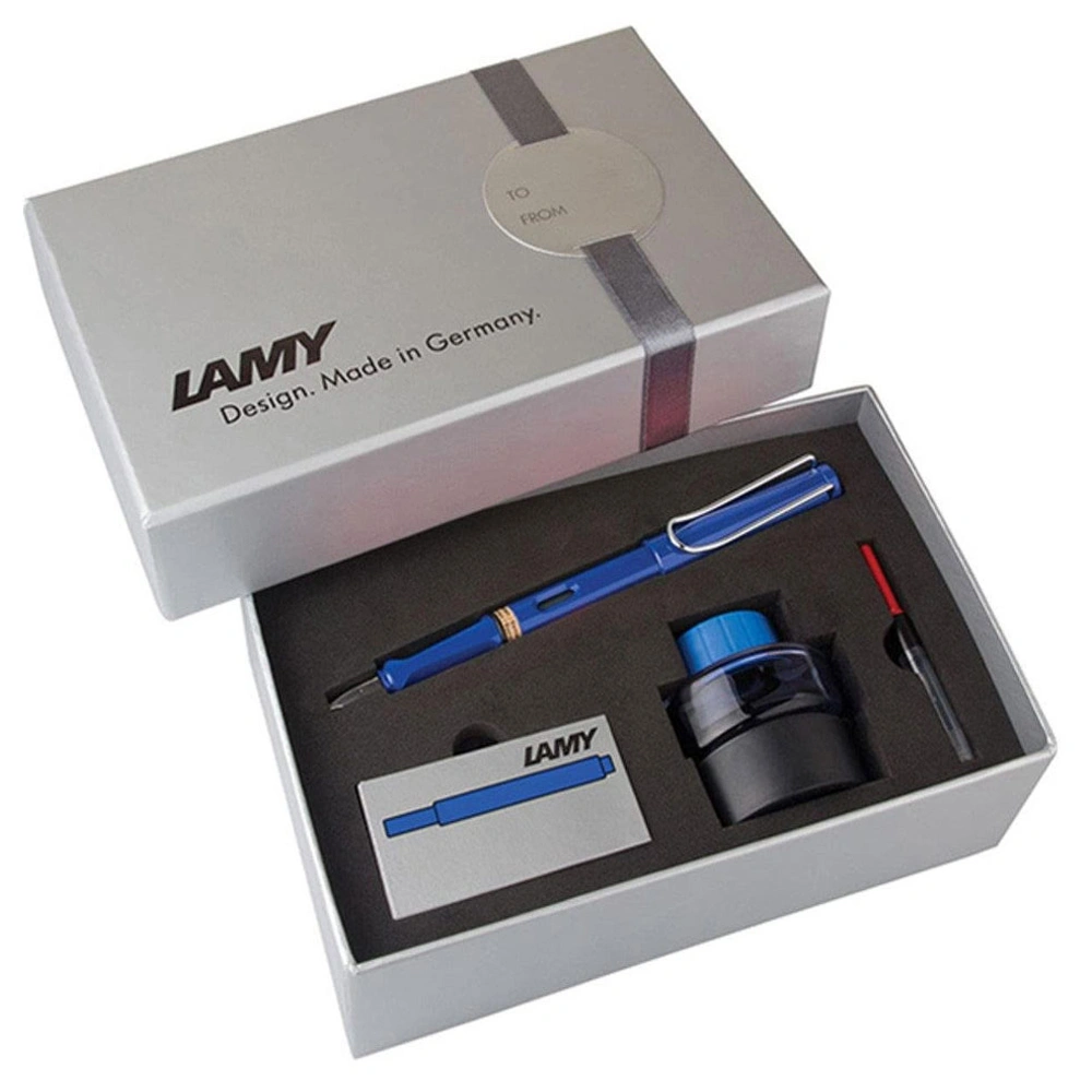 Lamy Set Safari Dolma Kalem Seti M G.Kutu Mavi