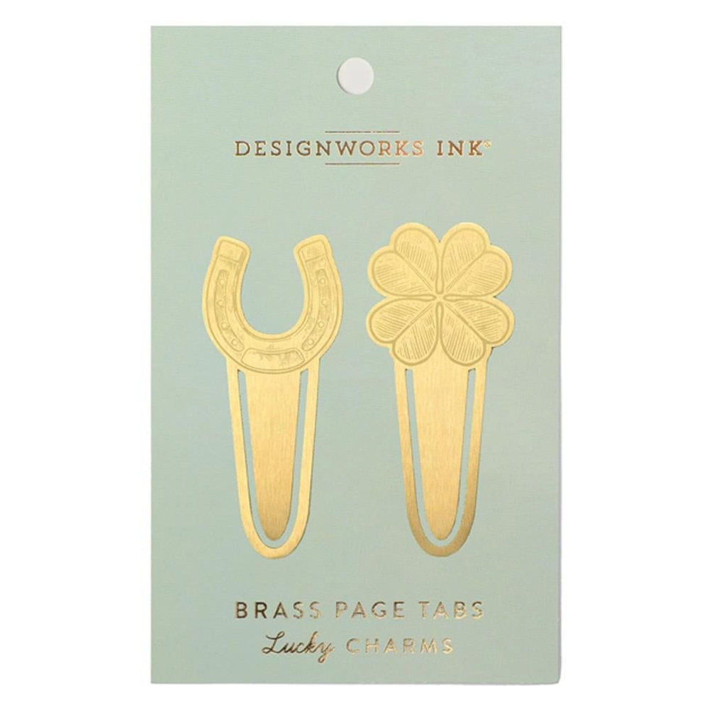 DESIGNWORKS INK Metal Kitap Ayracı - 2'li Lucky Charms
