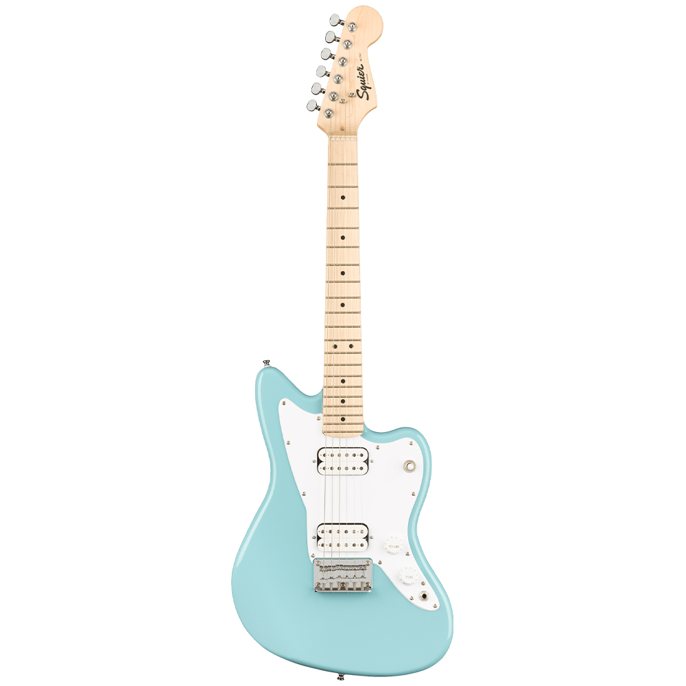 Squier Mini Jazzmaster HH Akçaağaç Klavye Daphne Blue Elektro Gitar