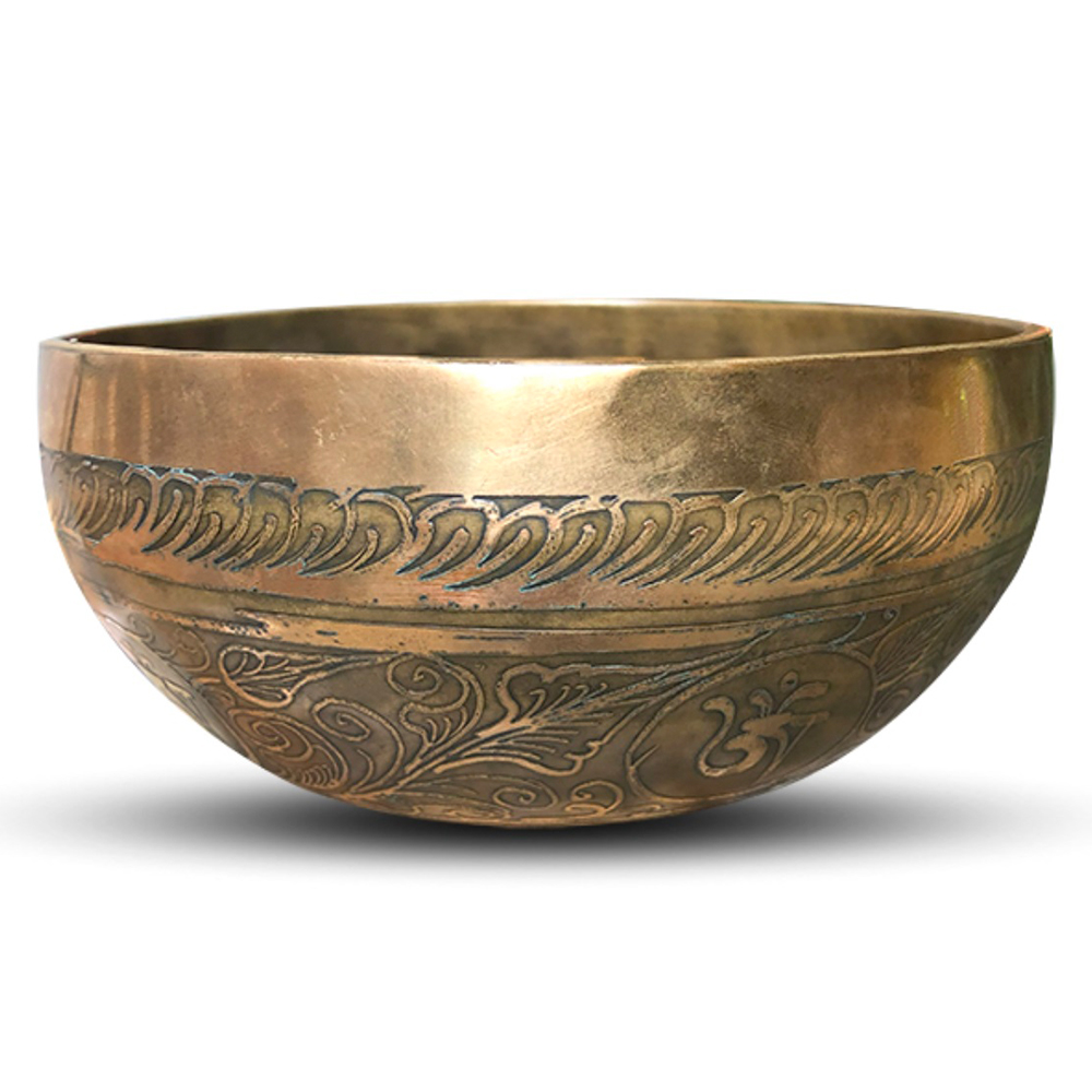 YOGIXO El Yapımı İşlemeli Tibet Kasesi 19 cm